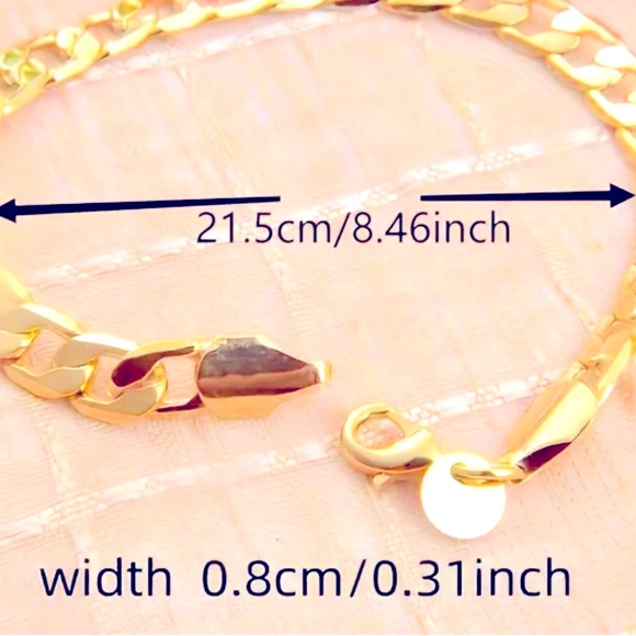 Men's Minimalist Cuban Chain Bracelets, NWOT - Picture 11 of 11